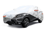 Zilverkleurige aluminium autohoes voor SUV en VAN in maat XL