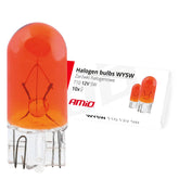 10 amberkleurige WY5W T10 halogeenlampen 5 W 12 V