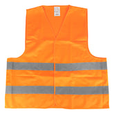 Oranje veiligheidsvest in maat XL met reflecterende banden