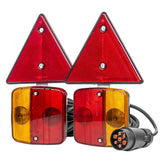 Magnetische trailerverlichtingsset met driehoekige reflectoren