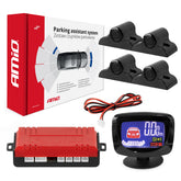 Parkeringssystem med LED-GRAF-display og sorte TRUCK-sensorer