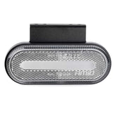 Ovale witte LED-markeringslamp set vooraanzicht