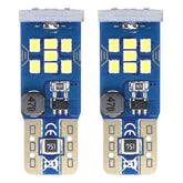 Hvid LED-pære T10 W5W med 21 SMD og CANBUS