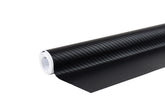 Matzwarte 3D carbonfolie met carbonstructuur