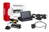 Parkeerhulp met 4,3 inch TFT-display, camera en vier sensoren