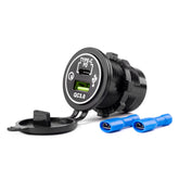 Waterdichte 12-24 V USB-oplader met twee poorten