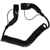 Carpoint spiraallaadkabel voor elektrische auto's Type 2 naar Type 2, 32 A, 3-fase, 6 meter