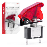 Top Gun-schakelaar met rood licht voor 12/24 V en 20 A
