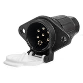 7-polet S-type trailerstik til 24 V i sort