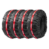 Zwarte wielhoezen voor 13-19 inch wielen