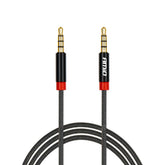 Zwarte AUX-kabel met mini-jack-aansluiting, 100 cm