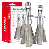 LED H4-pærer FLEX+ med linse, 40 W og 6000 K