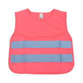 Pink refleksvest til børn med refleksstriber