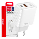 38 W GaN-wandoplader met USB-A en USB-C