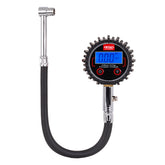 Digitale bandenspanningsmeter met flexibele slang en lcd-display