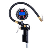 Digitale bandenspanningsmeter met luchtpistool en lcd-display