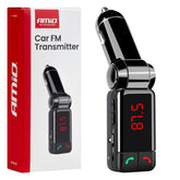 FM-transmitter met twee USB-A-poorten voor in de auto