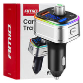 FM-transmitter met Bluetooth, USB-C en microSD voor in de auto