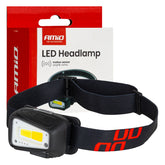 LED-hoofdlamp met COB-licht en bewegingssensor