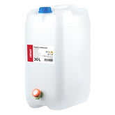 Witte waterjerrycan van 30 liter met kraantje en draaggreep