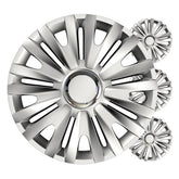 Royal wieldoppen in zilver voor 15 inch stalen velgen