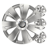 Energy wieldoppen in zilver voor 15 inch stalen velgen
