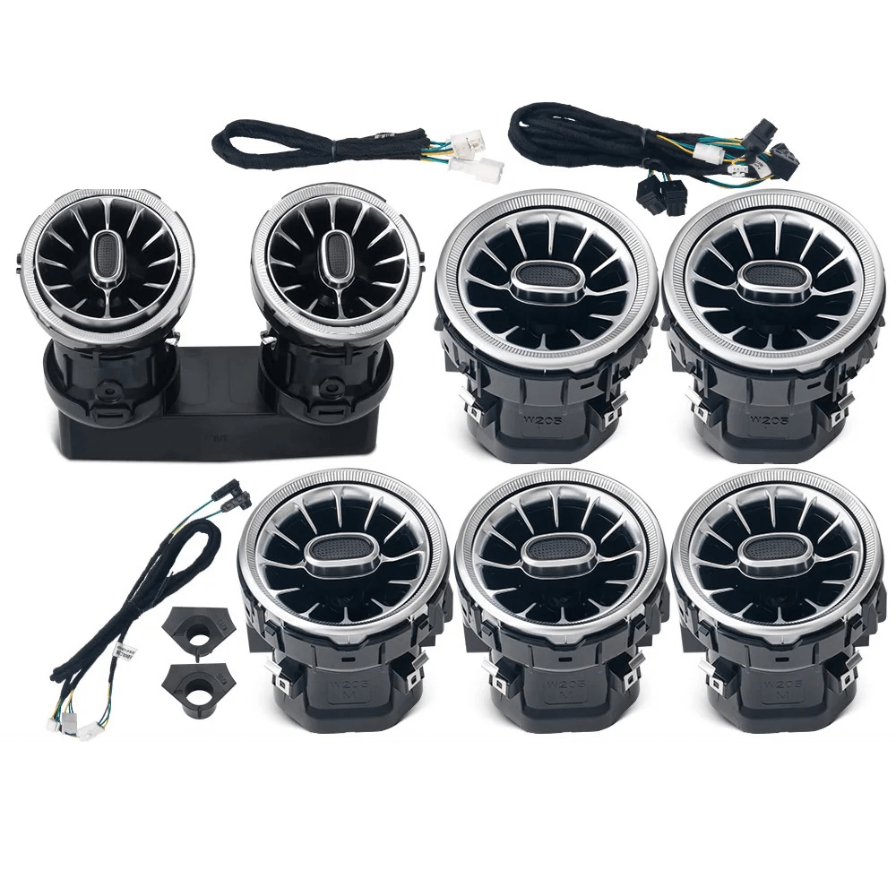 Ambient verlichting voor luchtroosters – Mercedes A/CLA/C/E/GLC 15-25 complete set voor luxe interieurverlichting.