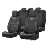 OTOM TORO 902 stoelhoezen in zwart-rook design