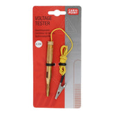Carpoint spændingstester 6V-24V on display packaging for quick voltage measurement in vehicles.