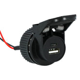 Carpoint inbouwstekker USB-A + USB-C 12/24V