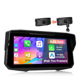 6,86” motorscherm met CarPlay, Android Auto, AirPlay en TPMS