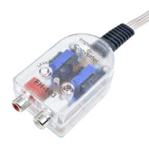 2-kanaals High to Low Converter – RCA line output adapter voor autoradio