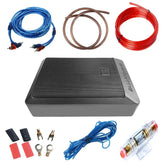 600W actieve auto-subwoofer 12V – compacte basluidspreker met audiokabel