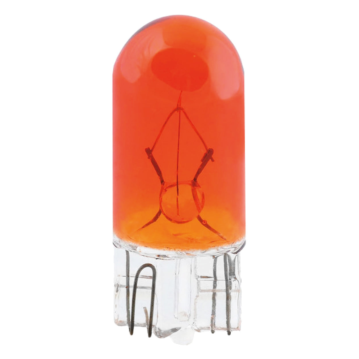 Verpakking met 10 amberkleurige WY5W T10 halogeenlampen
