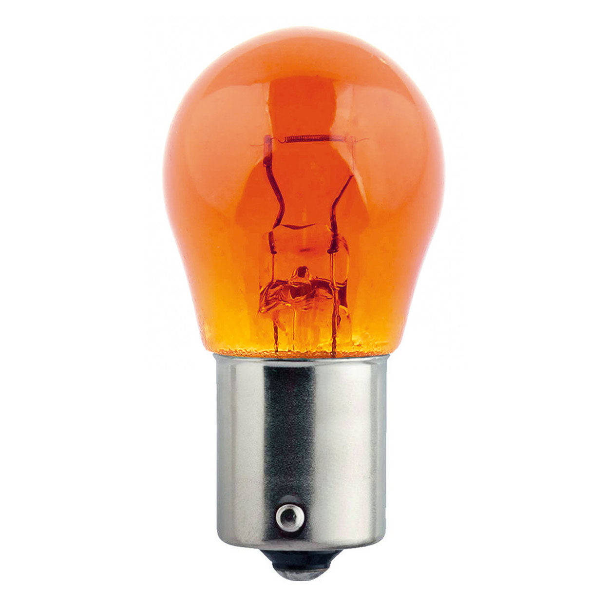 PY21W halogeenlampen in amber met BAU15S-fitting, 10 stuks.