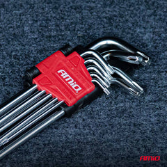 Lange Torx-sleutels met centerboring in verschillende maten