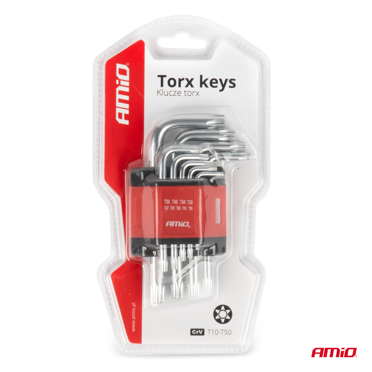 Korte Torx-sleutelset voor auto- en fietsonderhoud