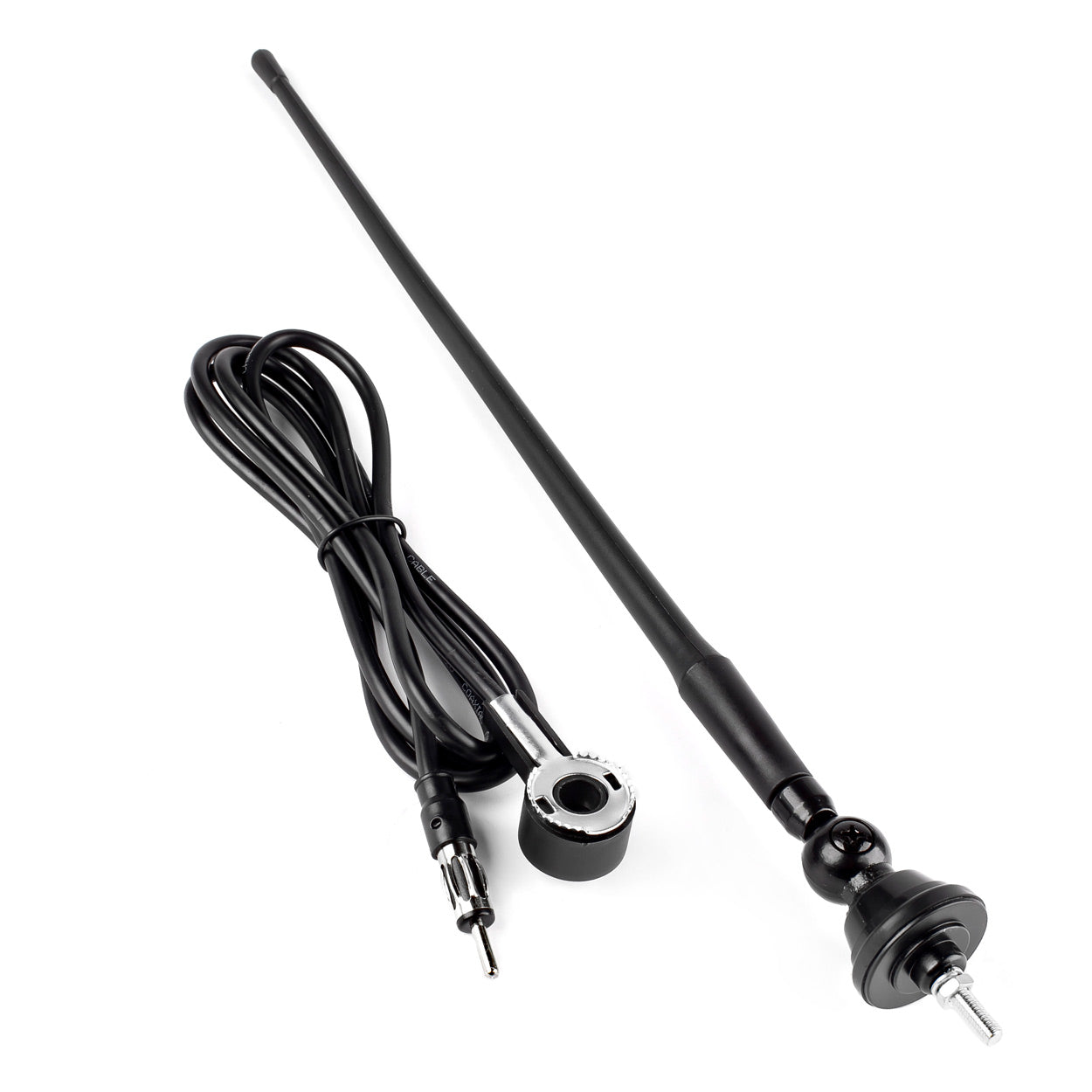Rubberen autoantenne met bijbehorende kabel