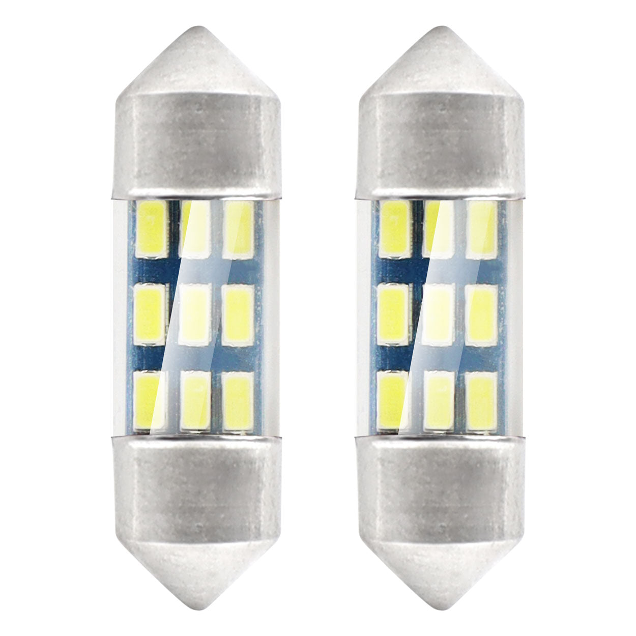 Witte LED-festoonlamp met 9 SMD 3014-diodes