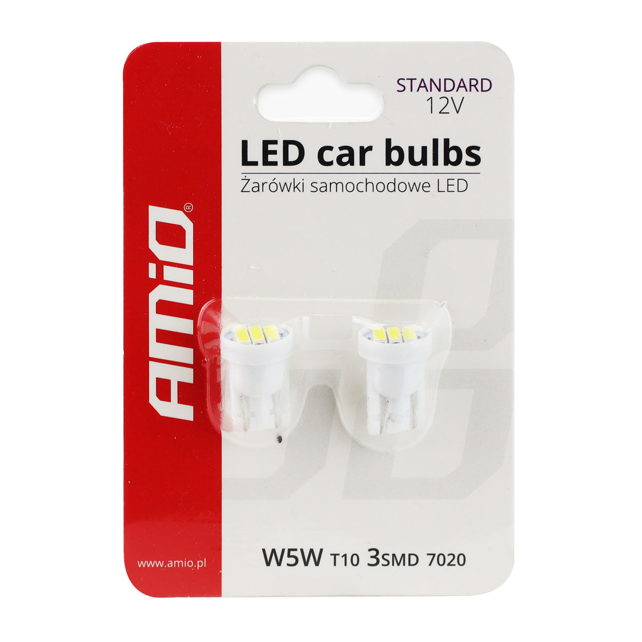 LED-lamp T10 W5W van voren gezien