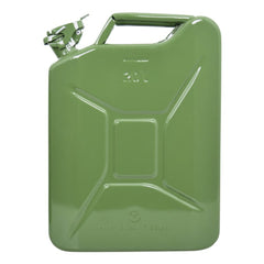 Carpoint brandstofjerrycan, 20 liter, groen metaal, UN-goedgekeurd 