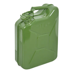 Carpoint brandstofjerrycan, 10 liter, groen metaal, UN-goedgekeurd 