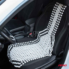 Zwarte automattenset met beige afwerking