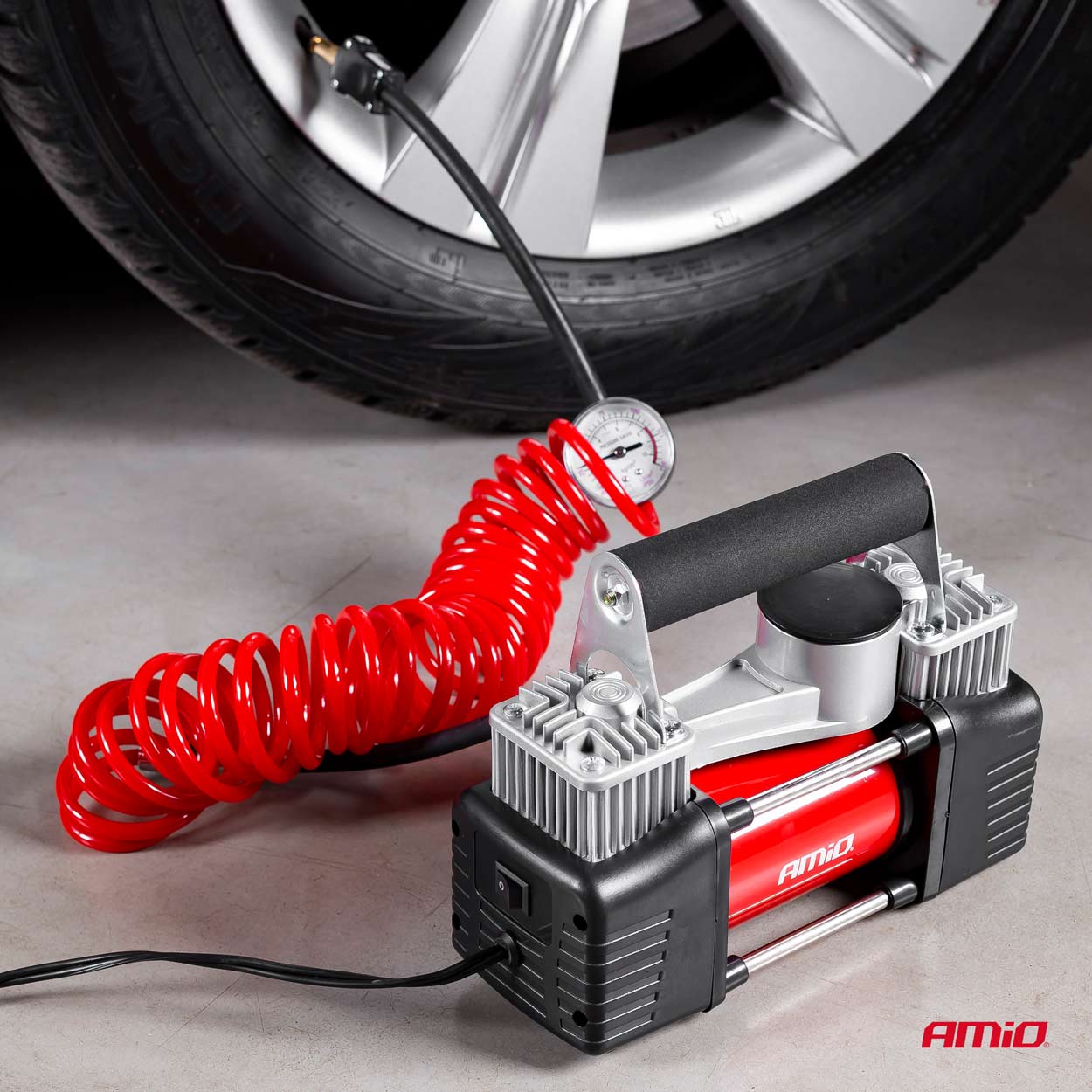 2-cilinder metalen auto compressor