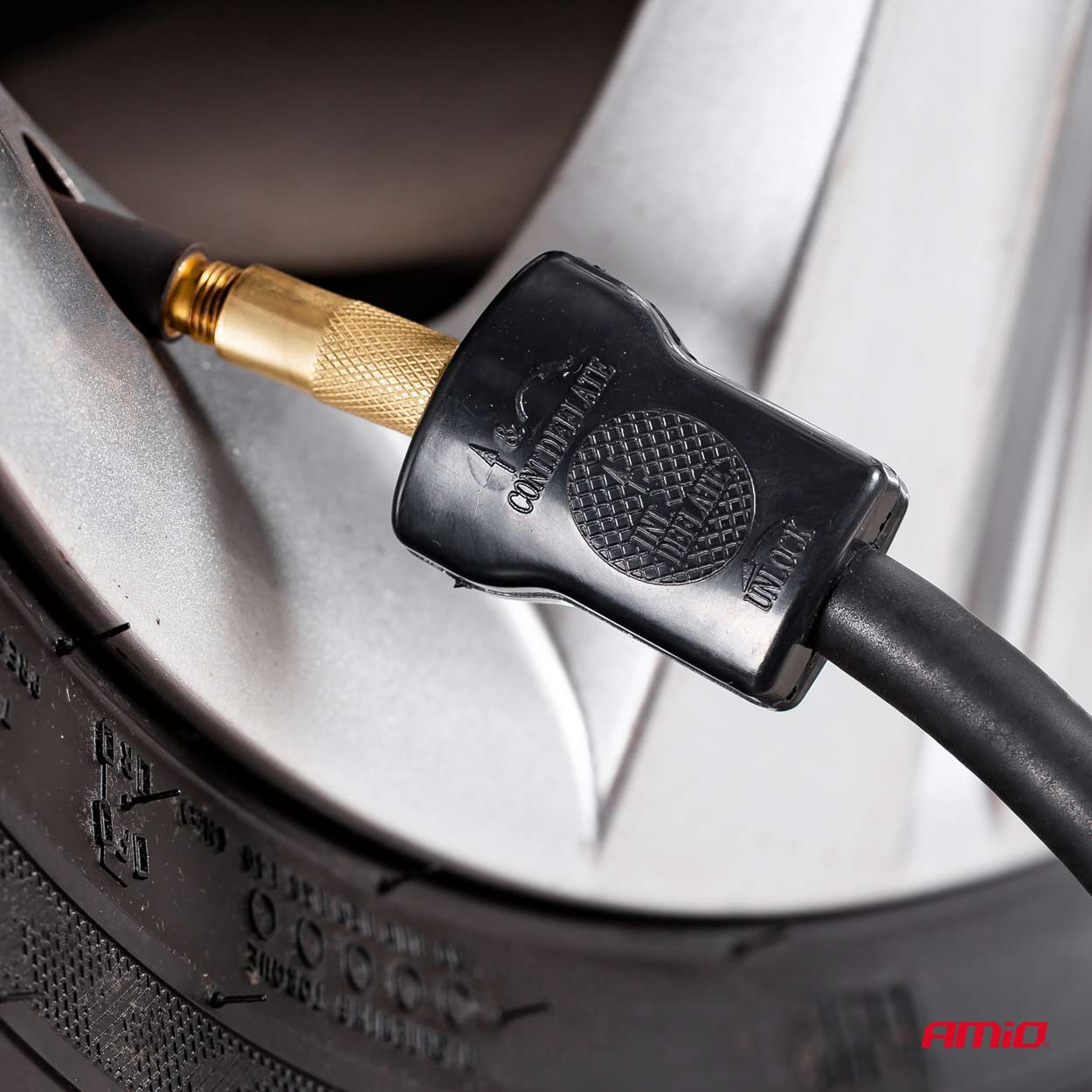 12V auto compressor zijaanzicht