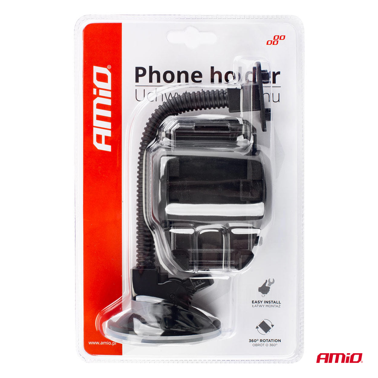 Telefoonhouder HOLD-03 met meerdere montagemogelijkheden
