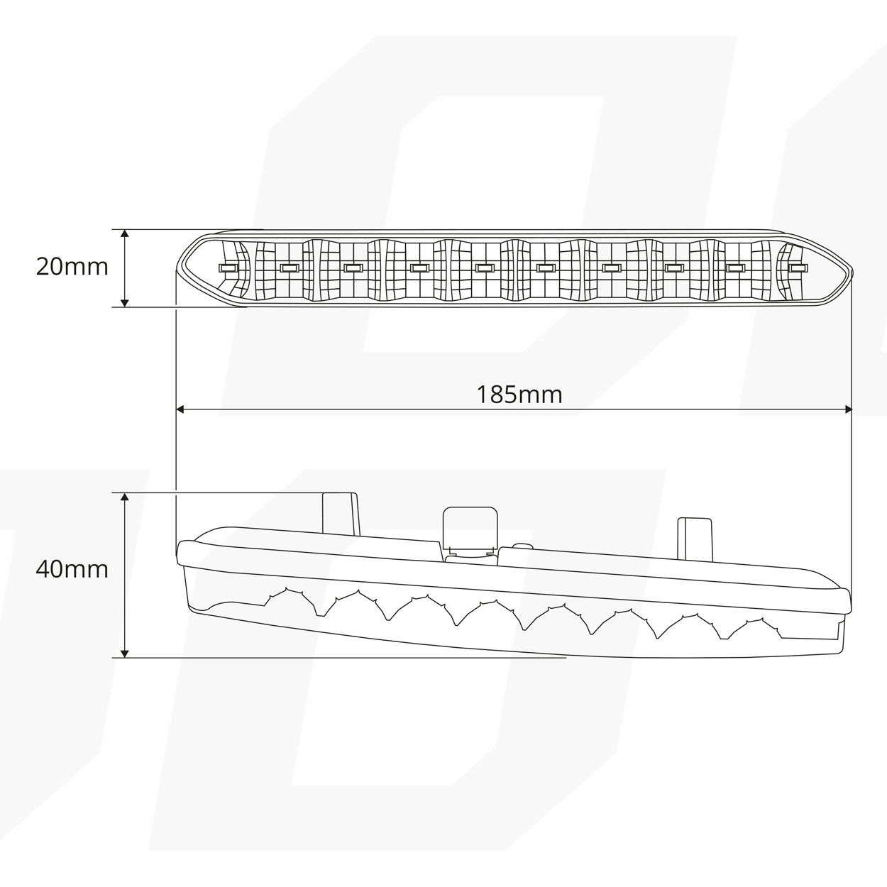 DRL 810 dagrijverlichting met ledstrip