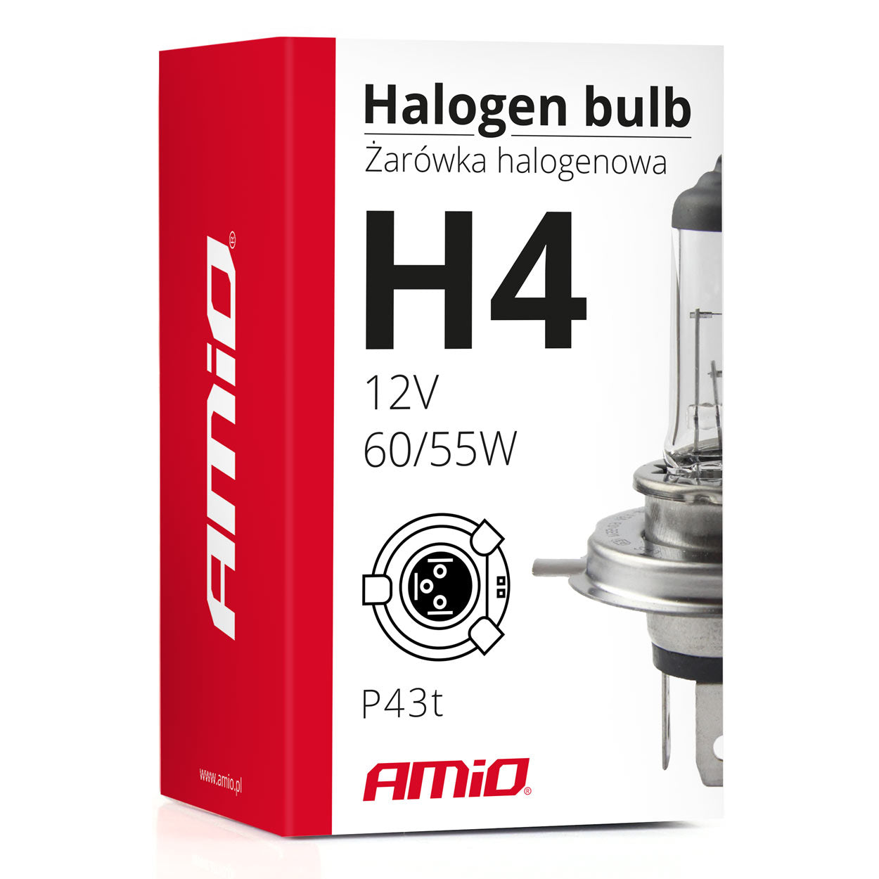 H4-halogeenlamp met E8-goedkeuring