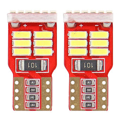 Witte W5W T10 LED-lampen met 18 stuks 4014-diodes