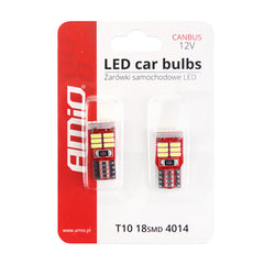 Verpakking met twee W5W T10 LED-lampen
